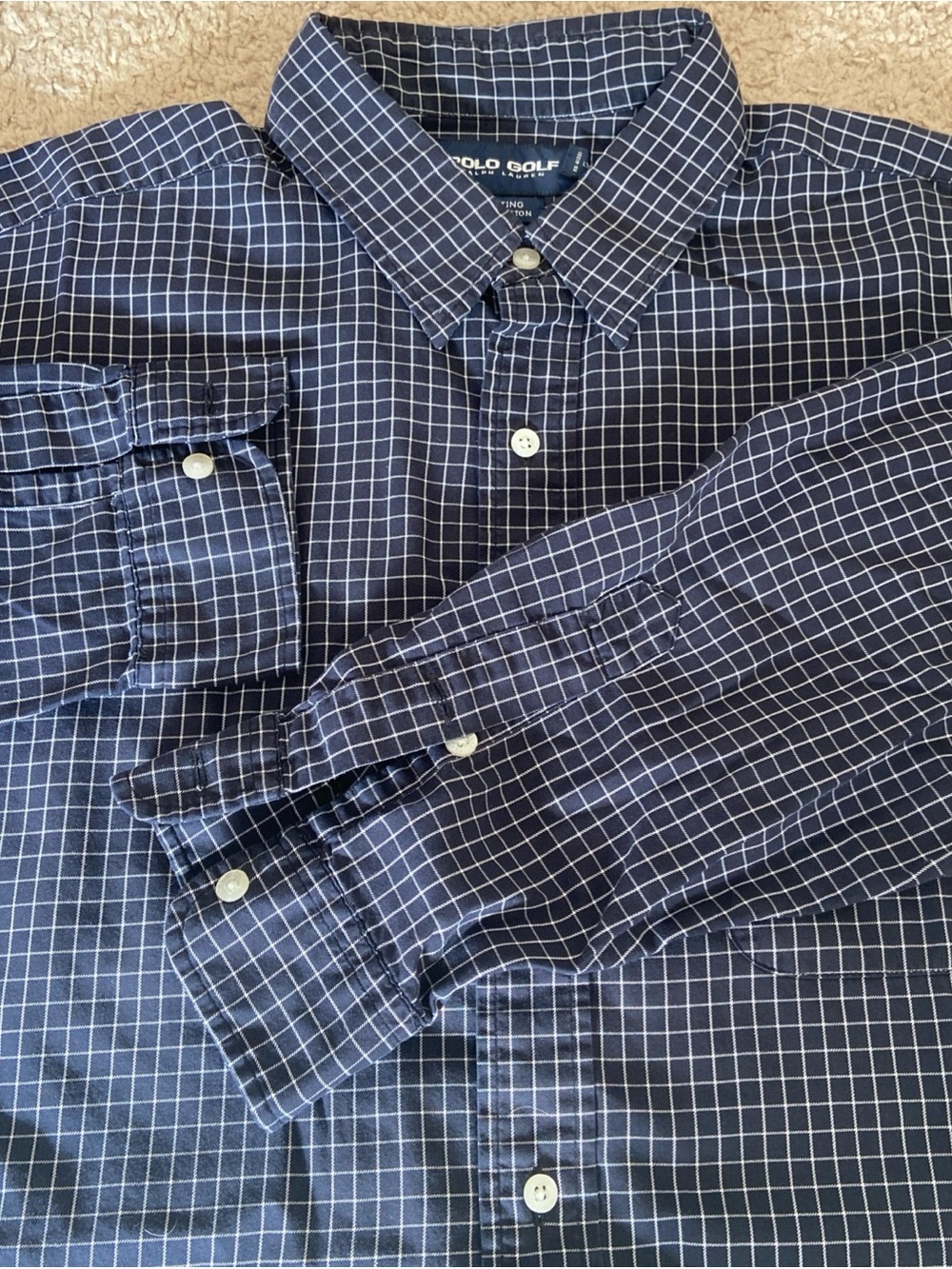 Polo Golf Ralph Lauren Blue Casual Button Down Shirt